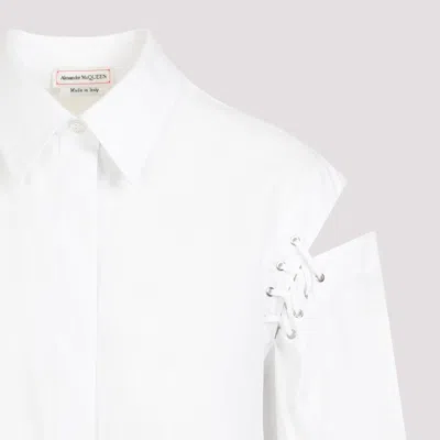 Alexander Mcqueen Cotton Shirt In White