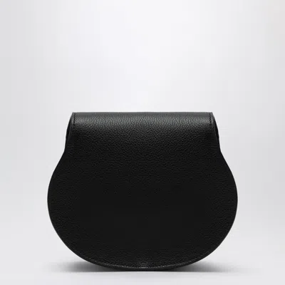Chloé Marcie Leather Saddle Bag In Black