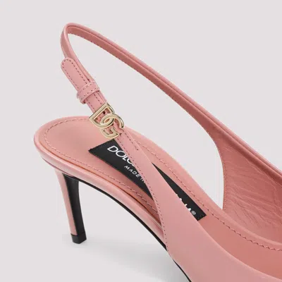 Dolce & Gabbana 70 Patent Leather Slingback Pumps In Multicolor