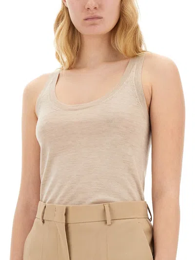 Max Mara Subscription Tank Top In Cream