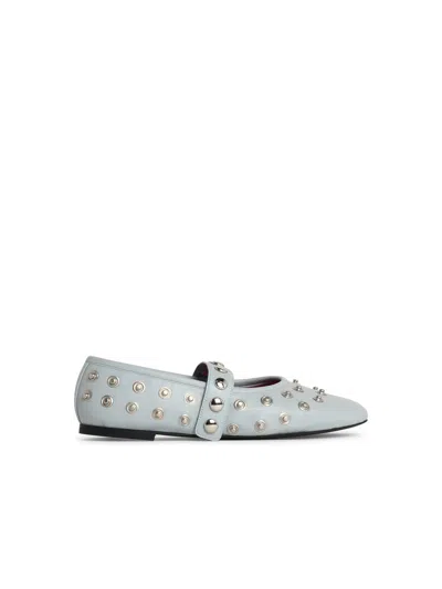 Stella Mccartney Ryder Eco Alter Mat Studded Ballerina Flats In Blue