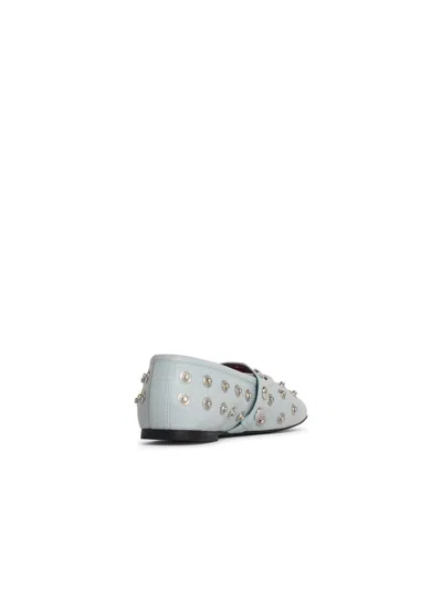 Stella Mccartney Ryder Eco Alter Mat Studded Ballerina Flats In Blue