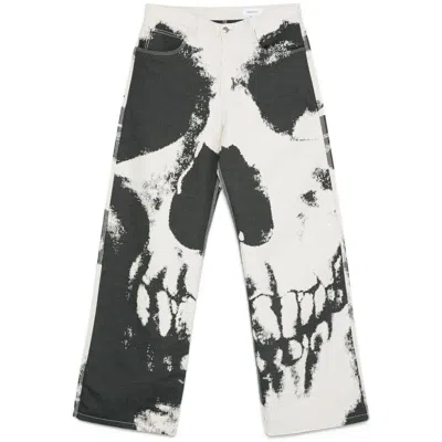 Alexander Mcqueen Skull-print Trousers In Multicolor