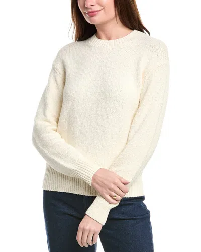 Vince Boucle Sweater In White