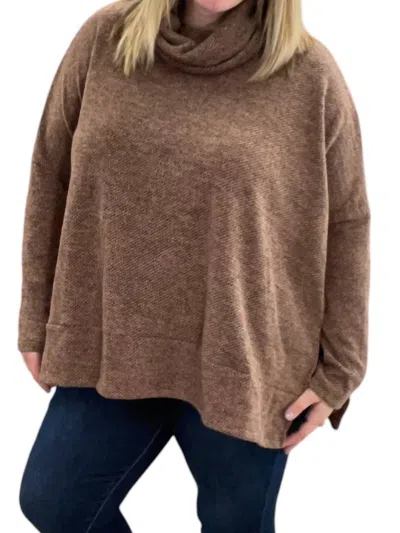 White Birch Turtleneck Sweater In Brown In Brown