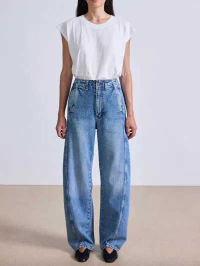 Apiece Apart Meridian Jean In Austin Wash In Multi