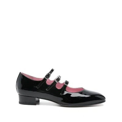 Carel Paris Timeless Mary Jane With Adjustable Straps And Low Heel In Black
