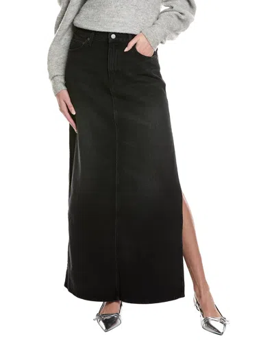 Mother The Fun Dip Slice Maxi Skirt In Black