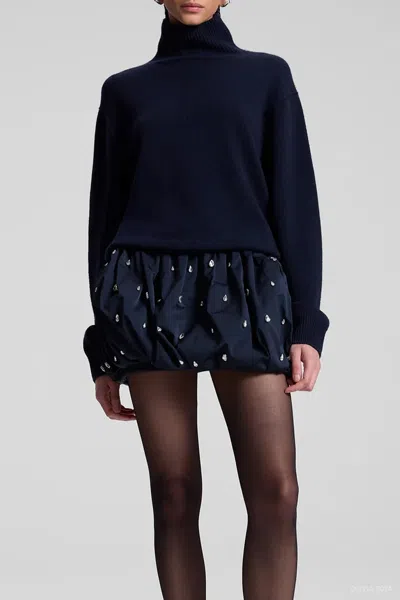 A.l.c Holly Embellished Convertible Skirt In Navy