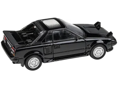 Paragon 1985 Toyota Mr2 Mk1 Black Metallic With Sunroof 1/64 Diecast Model Car By  Models
