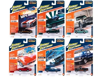 Johnny Lightning Classic Gold Collection 2023 Set A Of 6 Cars Release 1 1/64 Diecast Model Cars By