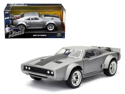 Jada Dom's Ice Charger "fast & Furious" F8 Movie 1/24 Diecast Model Car By