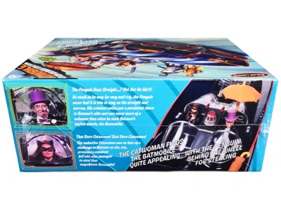 Polar Lights Skill 2 Model Kit 1966 Batmobile "bad Guy Getaway Edition" With Penguin And Catwoman Figures "batman