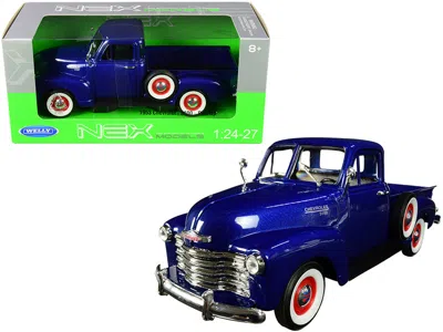 Welly 1953 Chevrolet 3100 Pickup Truck 1 By 24-1 By 27 Diecast Model Car Blue