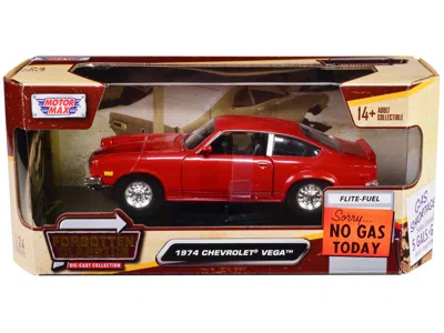 Motormax 1974 Chevrolet Vega Red "forgotten Classics" Series 1/24 Diecast Model Car By