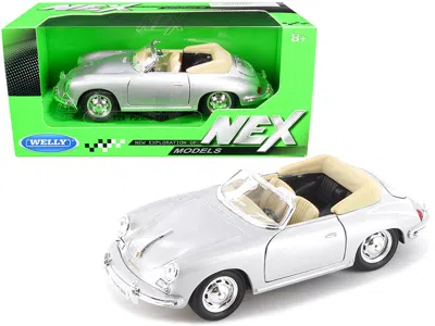 Welly Porsche 356b Roadster Nex Models 1 By 24 Scale Diecast Model Car, Silver
