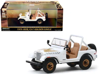 Greenlight 1979 Jeep Cj-7 Golden Eagle "dixie" White 1/43 Diecast Model Car By
