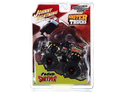 Johnny Lightning Creep Sweeper Monster Truck "zombie Response Unit" With Black Wheels "monster Trucks" Series 1/64 Di