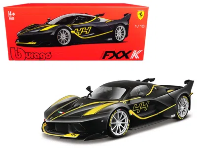 Bburago Ferrari Fxx-k #44 Black With Yellow Stripes "signature Series" 1/18 Diecast Model Car By