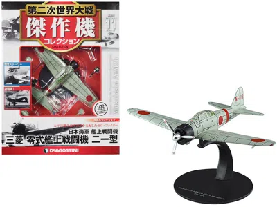 Deagostini Mitsubishi A6m2b "zero" Fighter Aircraft "imperial Japanese Navy Air Service" 1/72 Diecast Model By