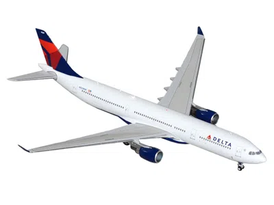 Geminijets Airbus A330-300 Commercial Aircraft "delta Air Lines" (n829nw) White With Blue And Red Tail 1/400 Di