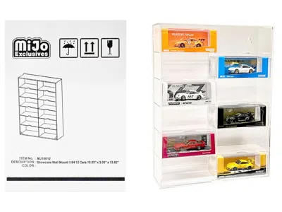 Other Showcase 12 Car Display Case Wall Mount With Clear Back Panel And Extra Space "mijo Exclusives" For