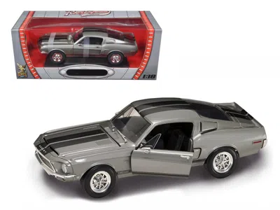 Road Signature 1968 Shelby Gt 500kr Silver 1/18 Diecast Model Car By