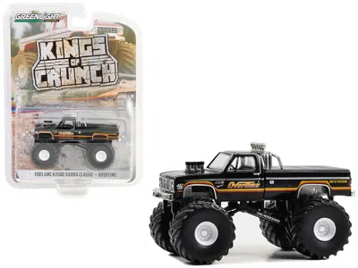 Greenlight 1985 Gmc K3500 Sierra Classic Monster Truck Black "overtime" "kings Of Crunch" Series 14 1/64 Diecas