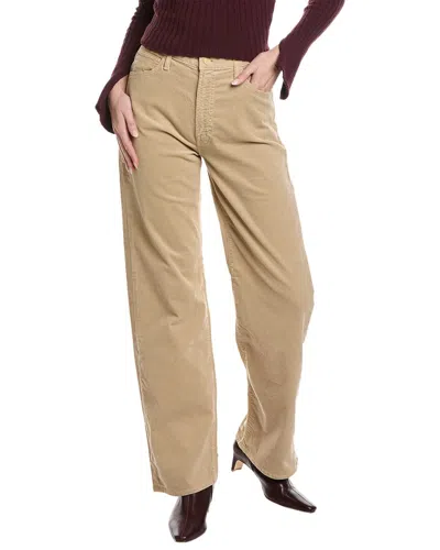 Mother The Dodger Flood High Rise Jeans In Dark Khaki In Brown