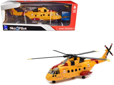 New Ray Agustawestland Aw101 (eh101) Helicopter Yellow "canada Forces Search & Rescue" "sky Pilot" Series 1/