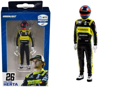 Greenlight Ntt Indycar Series #26 Colton Herta Driver Figure "gainbridge - Andretti Autosport" For 1/18 Scale M
