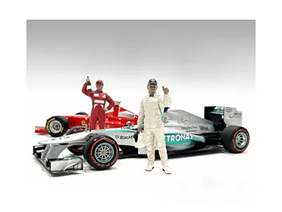 American Diorama Racing Legends 2000's Figures A And B Set Of 2 For 1/18 Scale Models By