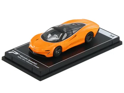 Postercars Mclaren Speedtail Mclaren Orange With Black Top "hypercar League Collection" 1/64 Diecast Model Car