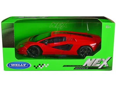 Welly Lamborghini Countach Lpi 800-4 Nex Models Series 1-24 Scale Diecast Model Car Red
