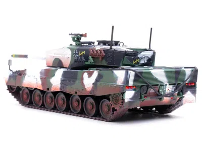 Panzerkampf Leopard 2a4 Main Battle Tank With Snorkel "winter Camouflage" German Army "armor Premium" Series 1/7