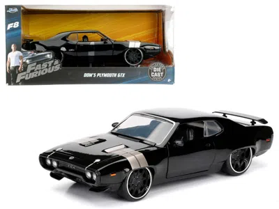 Jada Dom's Plymouth Gtx Fast & Furious F8 "the Fate Of The Furious" Movie 1/24 Diecast Model Car By