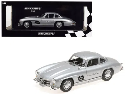 Minichamps 1955 Mercedes Benz 300 Sl (w198) Silver Limited Edition To 600 Pieces Worldwide 1/18 Diecast Model C