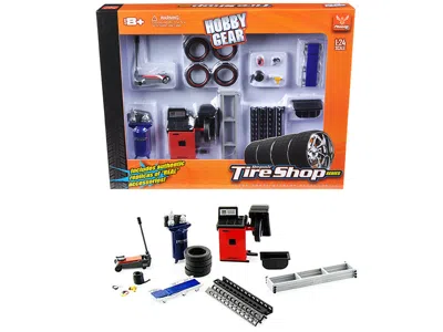 Phoenix Toys Repair Tire Shop Accessories Tool Set For 1/24 Scale Models By