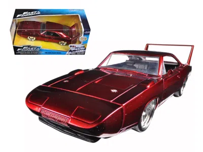 Jada 1969 Dodge Charger Daytona Red "fast & Furious 7" (2015) Movie 1/24 Diecast Model Car By