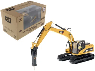 Diecast Masters Cat Caterpillar 320d L Hydraulic Excavator With Hammer And Operator "core Classics Series" 1/50 Diec