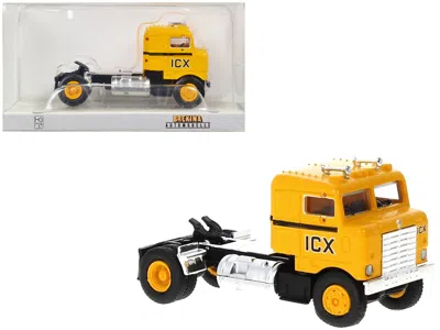 Brekina 1950 Kenworth Bullnose Truck Tractor Yellow With Black Stripes "icx" 1/87 (ho) Scale Model Car By Br