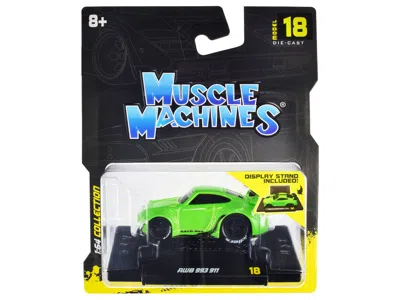 Muscle Machines Rwb 911 993 Bright Green "rauh-welt Begriff" 1/64 Diecast Model Car By