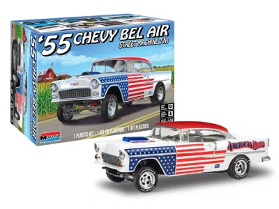Revell Level 4 Model Kit 1955 Chevrolet Bel Air Street Machine 2-in-1 Kit 1/24 Scale Model By