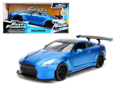 Jada Brian's 2009 Nissan Gtr R35 Blue Ben Sopra "fast & Furious" Movie 1/24 Diecast Model Car By