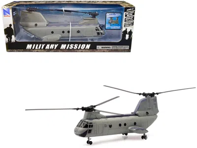 New Ray Boeing Ch-46 Sea Knight Helicopter Olive Drab "united States Marines" "military Mission" Series 1/55