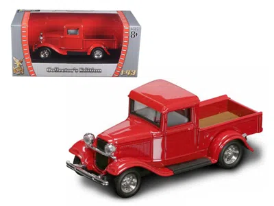 Road Signature 1934 Ford Pickup Truck Red 1/43 Diecast Model Car By