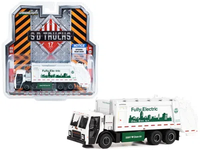 Greenlight 2021 Mack Lr Electric Rear Loader Refuse Truck White "new York City Department Of Sanitation (dsny)
