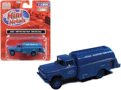 Classic Metal Works 1960 Ford Tank Truck "dixie Gas Corp." Blue 1/87 (ho) Scale Model By