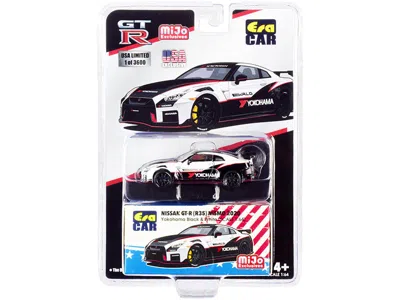 Era Car 2020 Nissan Gt-r (r35) Nismo "yokohama" Black And White With Carbon Top And Red Stripes Limited Edit