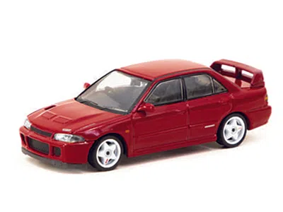 Tarmac Works Mitsubishi Lancer Gsr Evolution Ii Rhd (right Hand Drive) Red With Tarmac Cards "global64" Series 1/